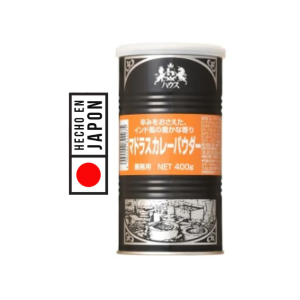 CURRY EN POLVO MADRAS 400GR. PRODUCTO 100% JAPONES. Mezcla única de especias y sabores japoneses inigualables. TRADICION Y SABOR.