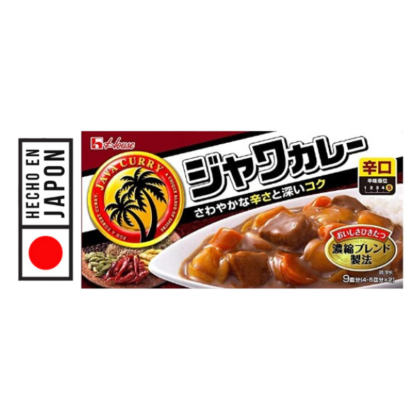 CURRY JAVA PICANTE 185G. PRODUCTO 100% JAPONES. calidad y tradición, toque picante que despierta tus papilas gustativas. CALIDAD Y TRADICION.