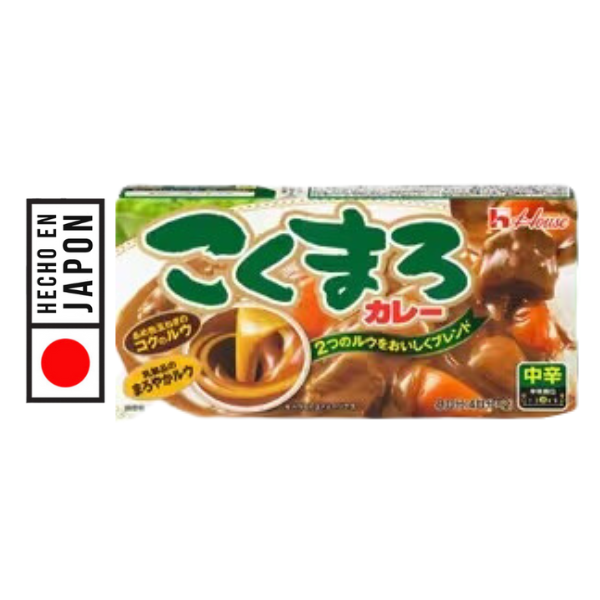 CURRY KOKUMARO MEDIO PICANTE 140G. PRODUTO 100% JAPONES. toque medio picante, tradición culinaria de Japón. CALIDAD Y SABOR.