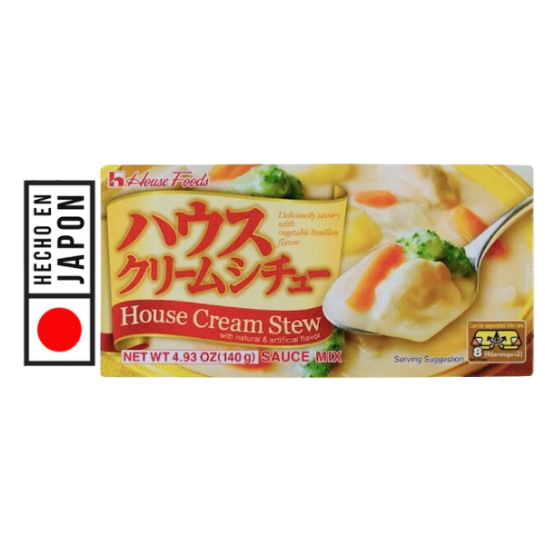 ESTOFADO DE CREMA HOUSE 140G. 100% JAPONES. Fácil de preparar. Rica tradición culinaria de Japón. SABOR CASERO A TUS CREACIONES CULINAREAS.