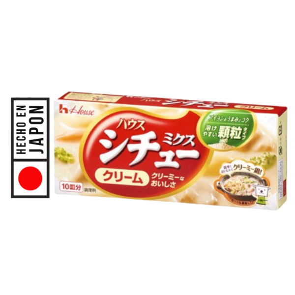 ESTOFADO MIXTO DE CREMA HOUSE 180G. 100% JAPONES. Viaje culinario a Japón. base deliciosa para sopas, guisos y platos principales. Calidad y sabor.