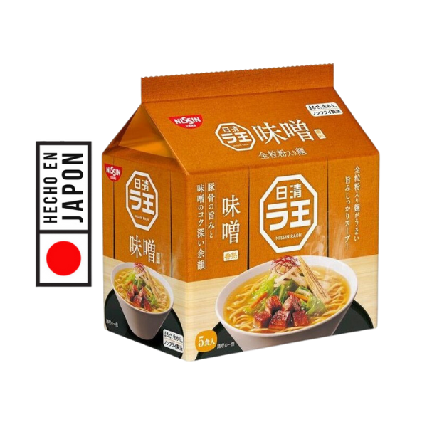 RAMEN RAOH MISO, PRODUCTO 100% JAPONES. destaca por su sabor y calidad. La inclusión de "Miso". CALIDAD PREMIUM. FACIL PREPARACION.