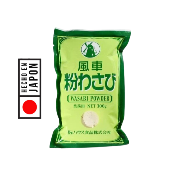 WASABI EN POLVO FUSHA 300GR. PRODUCTO 100% JAPONES. Cada pizca libera un aroma y sabor inigualables. Rica tradición culinaria de Japón.