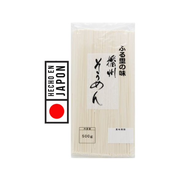 FIDEO SOMEN FURUSATO NO AJI BANSHU 500GR. 100% JAPONES. perfecta para platos fríos y calientes, fáciles de cocinar, CALIDAD Y SABOR.