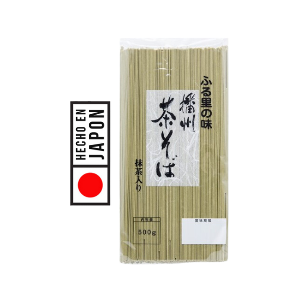 Los FIDEO SOBA CON TÉ FURUSATO NO AJI BANSHU. Es un producto 100% Japonés. Perfecto para platos fríos y calientes, Enriquecido con notas refrescantes de té.