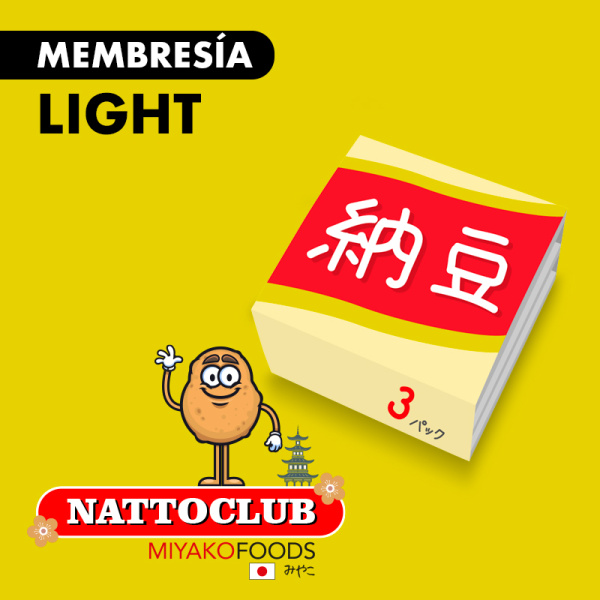 NATTO LIGHT MIX DE 6 PACK : Descubre la tradición y la exquisitez de este superalimento japonés a través de nuestra membresía especial que te brinda 6 Nattos para el mes.